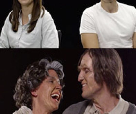 Благодаря гриму пара увидела себя в столетнем возрасте