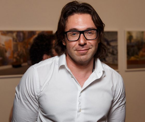 Андрей Малахов на открытии биеннале молодого искусства