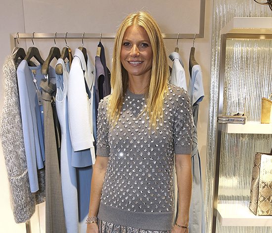 Пэлтроу, Честейн и Поли на открытии бутика в Лондоне