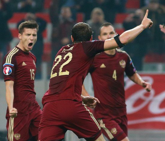 Сборная России условно дисквалифицирована на Евро-2016