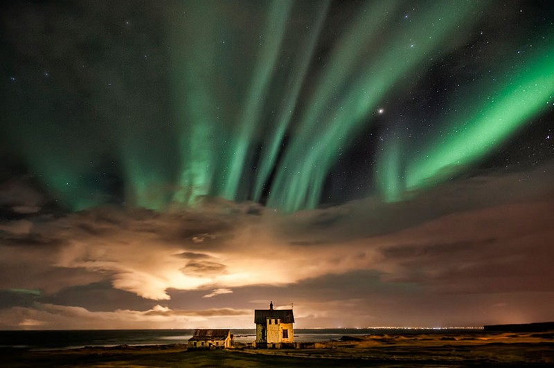 Северное сияние. Исландия.