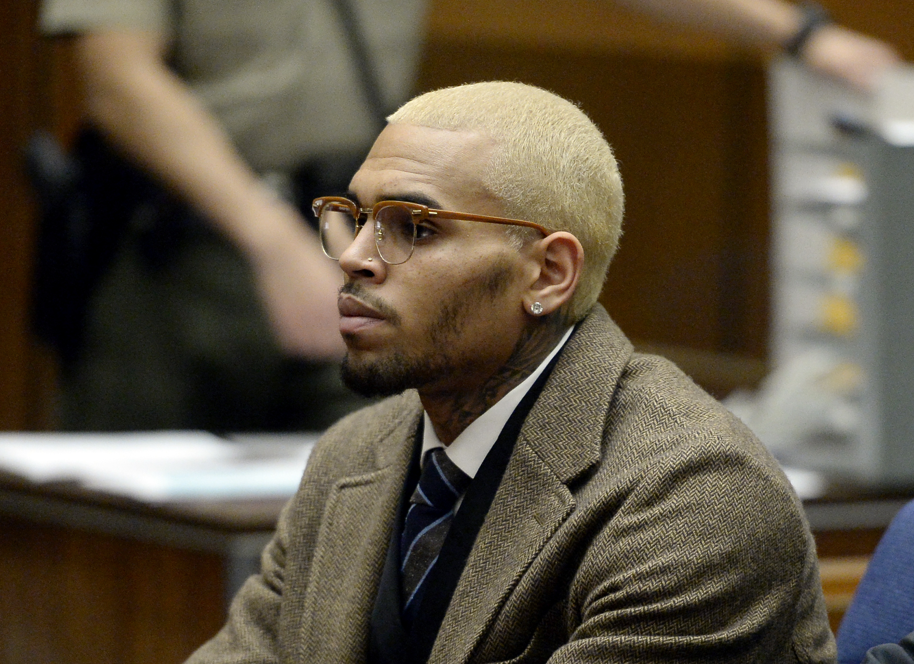 Chris Brown in Court
