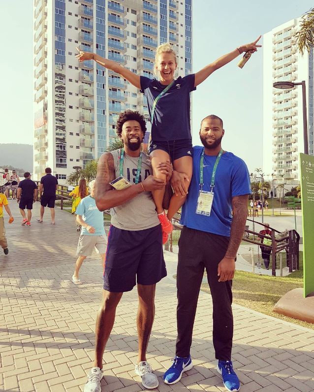 Тоня Коуч, английская пловчиха и американские баскетболисты ДеАндре Джордан и ДеМаркус Казинс