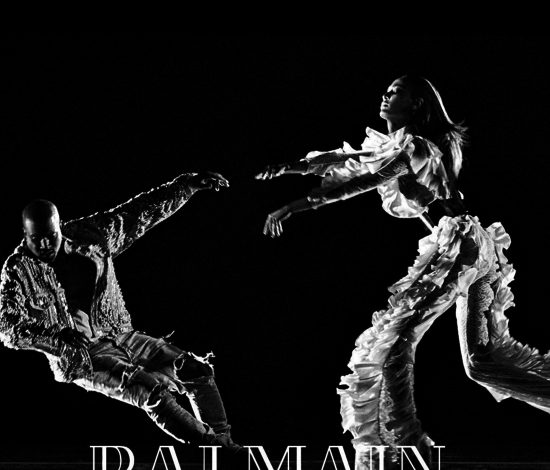 Кардашьян не взяли. Новая кампания Balmain с Уэстом