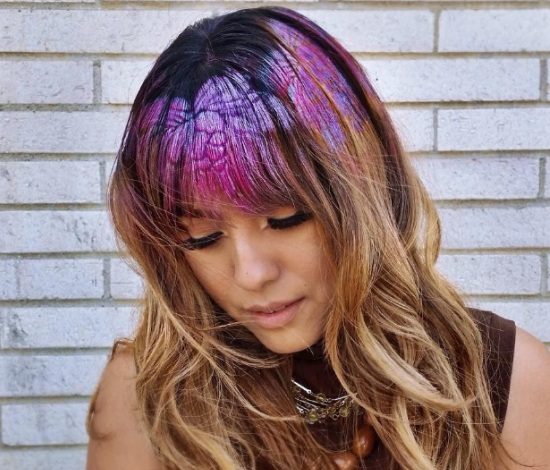 Новый вид окрашивания: граффити-макияж волос