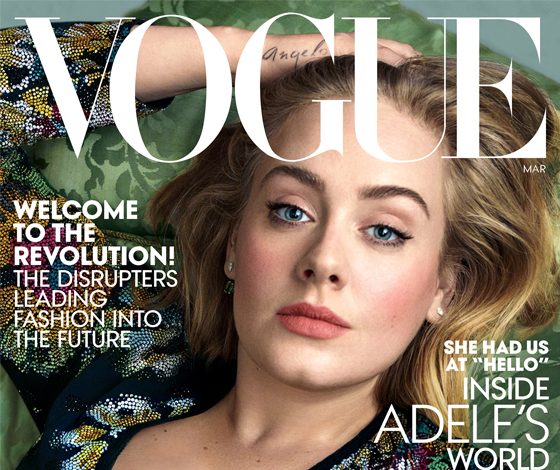 Как повторить макияж Адель с мартовской обложки Vogue