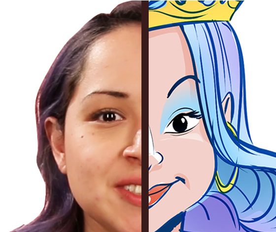 Девушек рисуют в образах принцесс Disney