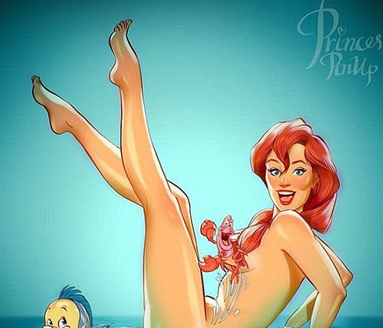 Диснеевские принцессы в образе пинап
