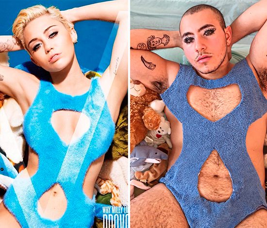 Парень копирует образы знаменитостей