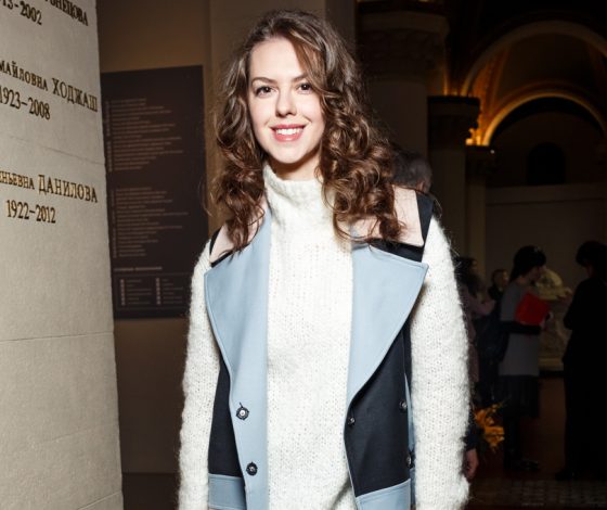 Лянка Грыу на public talk журнала Harper's Bazaar