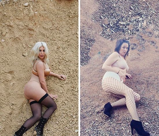 Женщина-комик пародирует знаменитостей