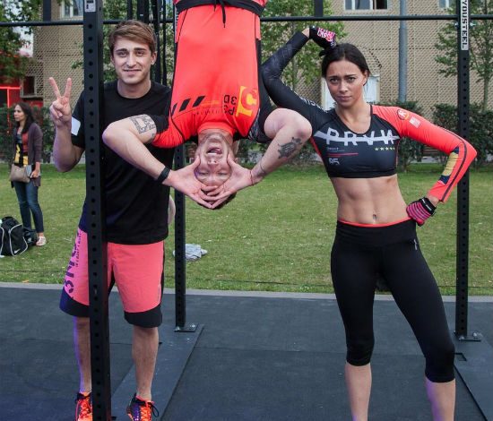 Звезды на первой тренировке Reebok «Стань человеком»