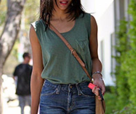 Street style Зои Салдана. Модницам на заметку