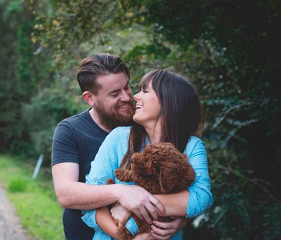 Newborn Photo Shoot With Dog