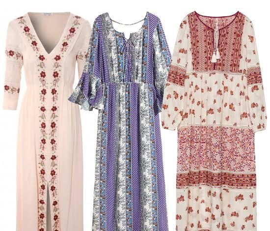 10 фольклорных платьев в пол до 5000 рублей