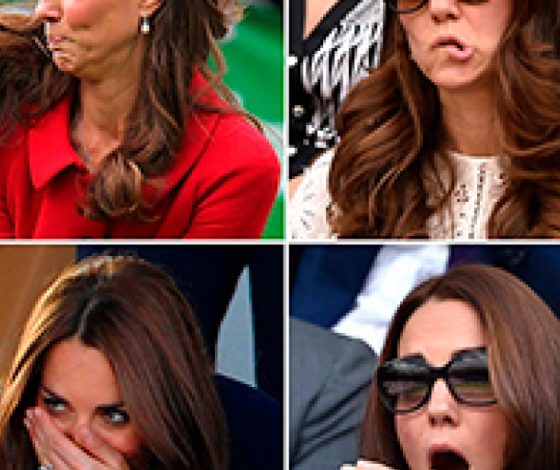 Забавная мимика Кейт Миддлтон