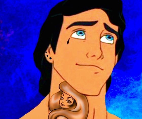 Как выглядели бы принцы Disney с татуировками