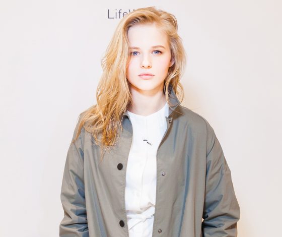 Александра Бортич на закрытом pre-sale Uniqlo and Lemaire