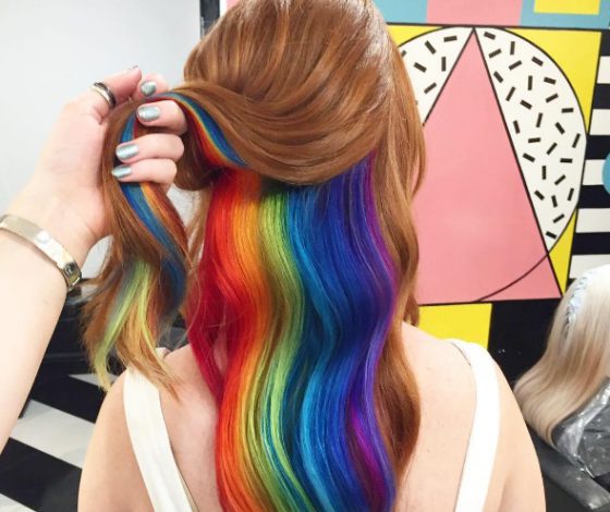 Окрашивание «Радуга»: новый тренд в Instagram