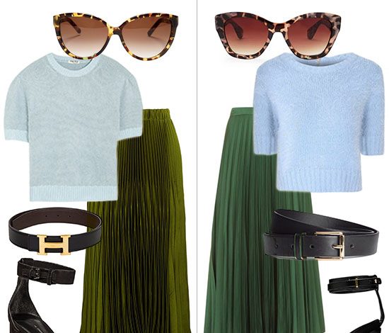 Хочу/Могу: образ с юбкой плиссе