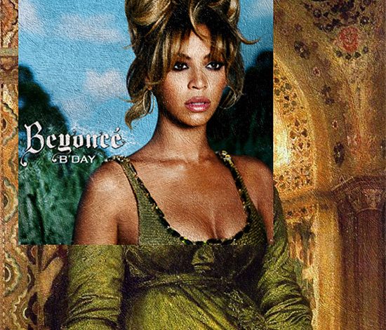 Коллажи из обложек музыкальных альбомов и классических картин