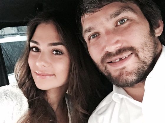 Первое свадебное фото Анастасии Шубской и Александра Овечкина