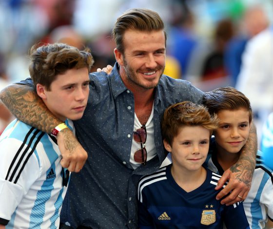 Как Дэвид Бекхэм поздравил сына с днем рождения?