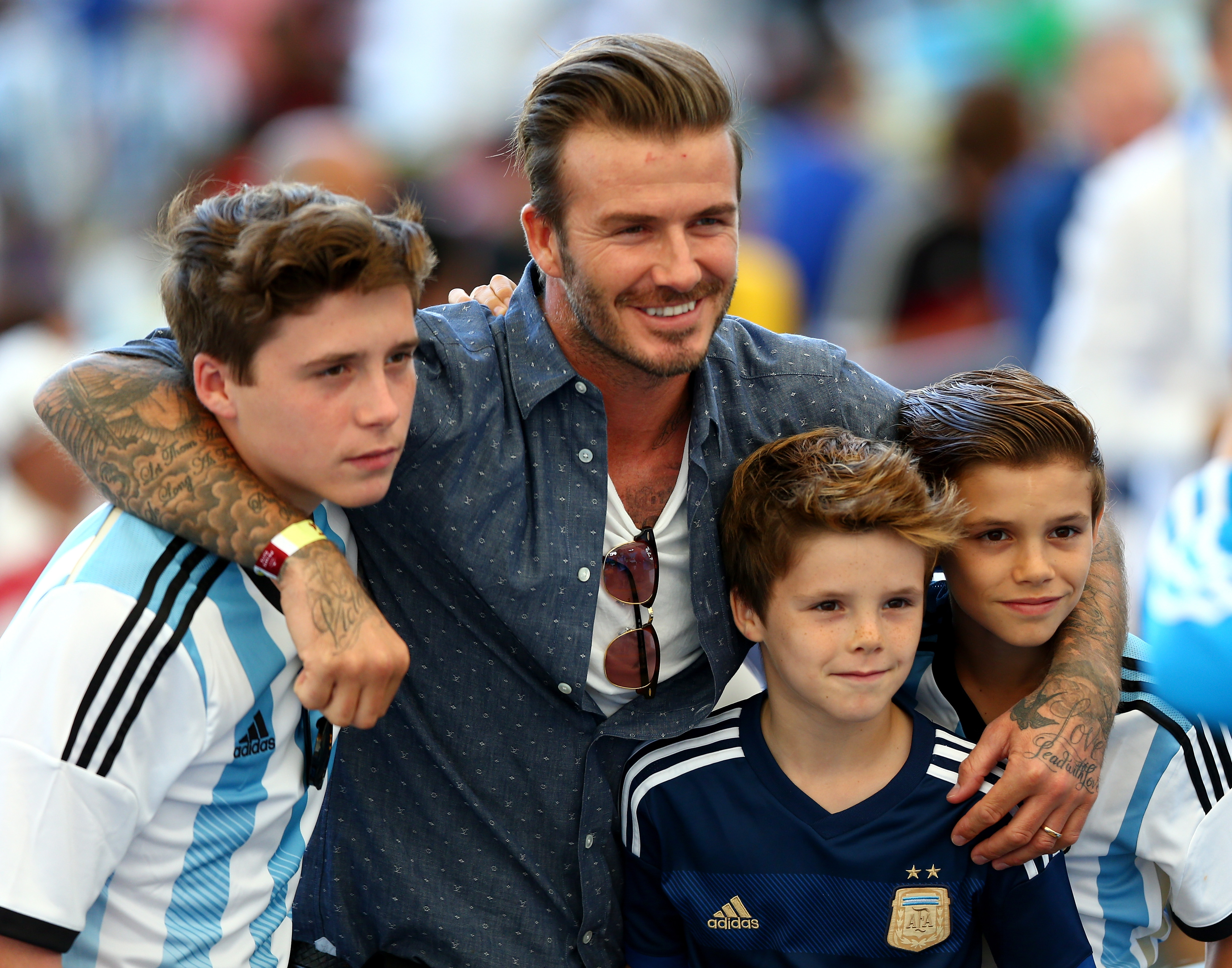 David Beckham Son Split