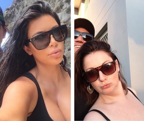 На них нужно подписаться: эта девушка пародирует идеальные селфи Ким Кардашьян