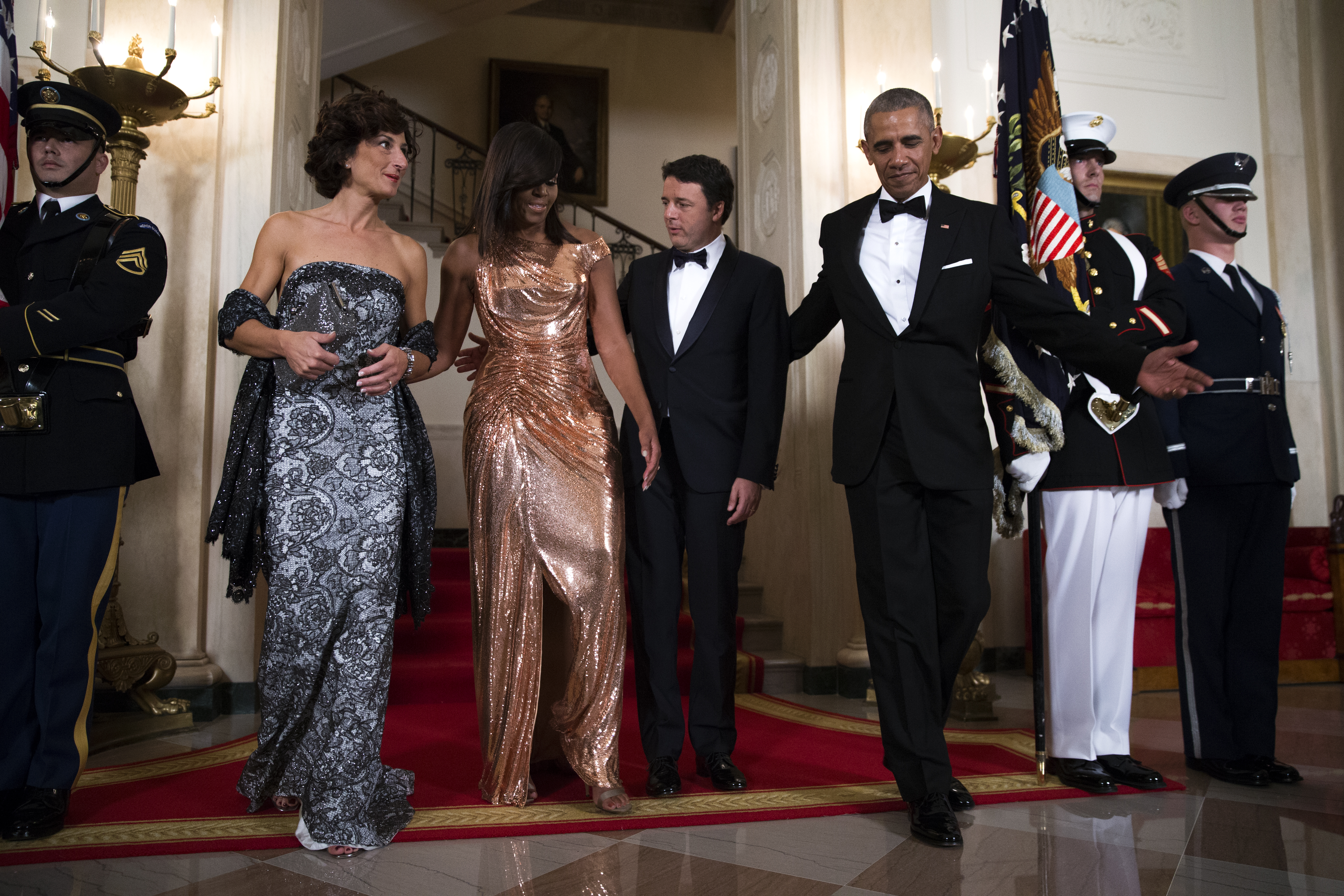 US President Barack Obama hosts Italian Prime Minister Matteo Renzi for official visit and state dinner