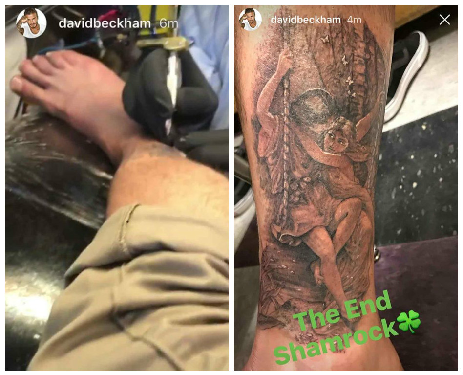 Дэвид Бекхэм и его сын Бруклин уже сделали по 100 татуировок каждый (фото)
