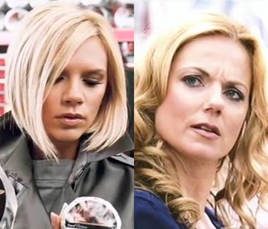 Виктория Бекхэм и Джери Холлиуэлл в рождественской рекламе