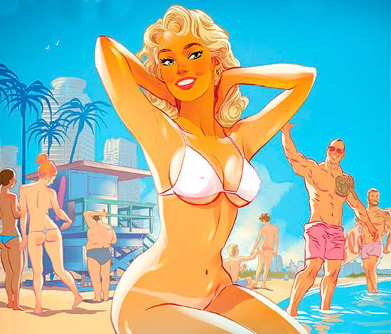 Американские пин-ап красотки от русского иллюстратора