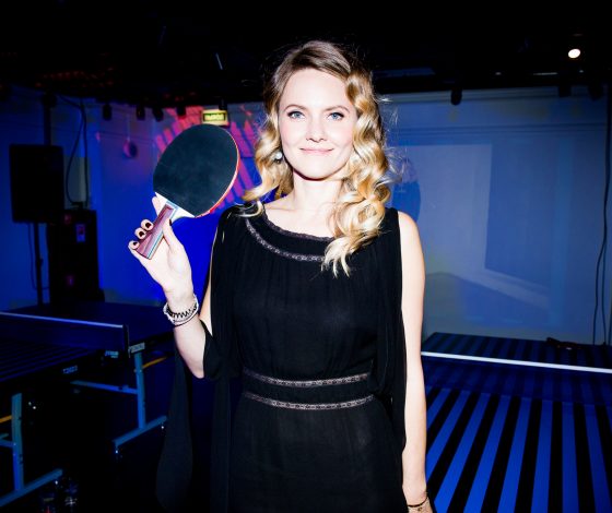 Катя Мухина на презентации свитшота «Цветной» и Iceberg