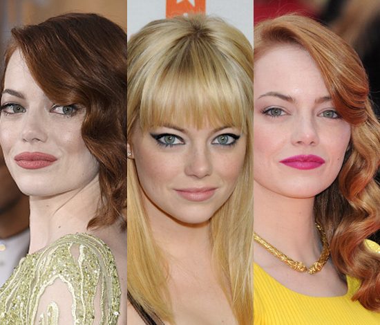 Эволюция причесок Эммы Стоун