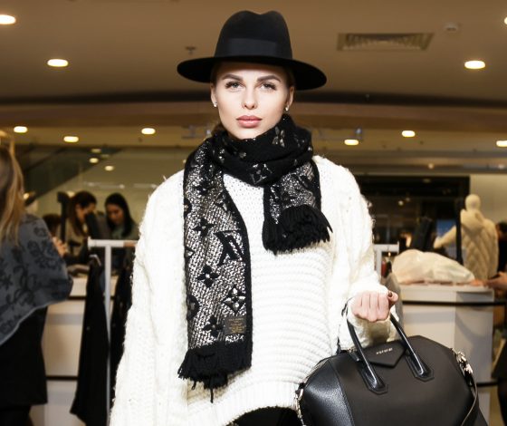 Ханна, Елена Лядова и Марина Ким на открытии универмага корейских дизайнеров K-AVENUE