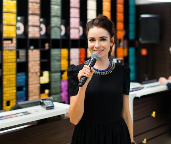 Ирена Понарошку на открытии light pop up store Nespresso