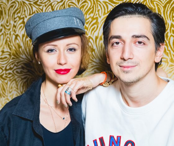 Наталья и Мурад Османн на тосканском ужине в ресторане «Аист»