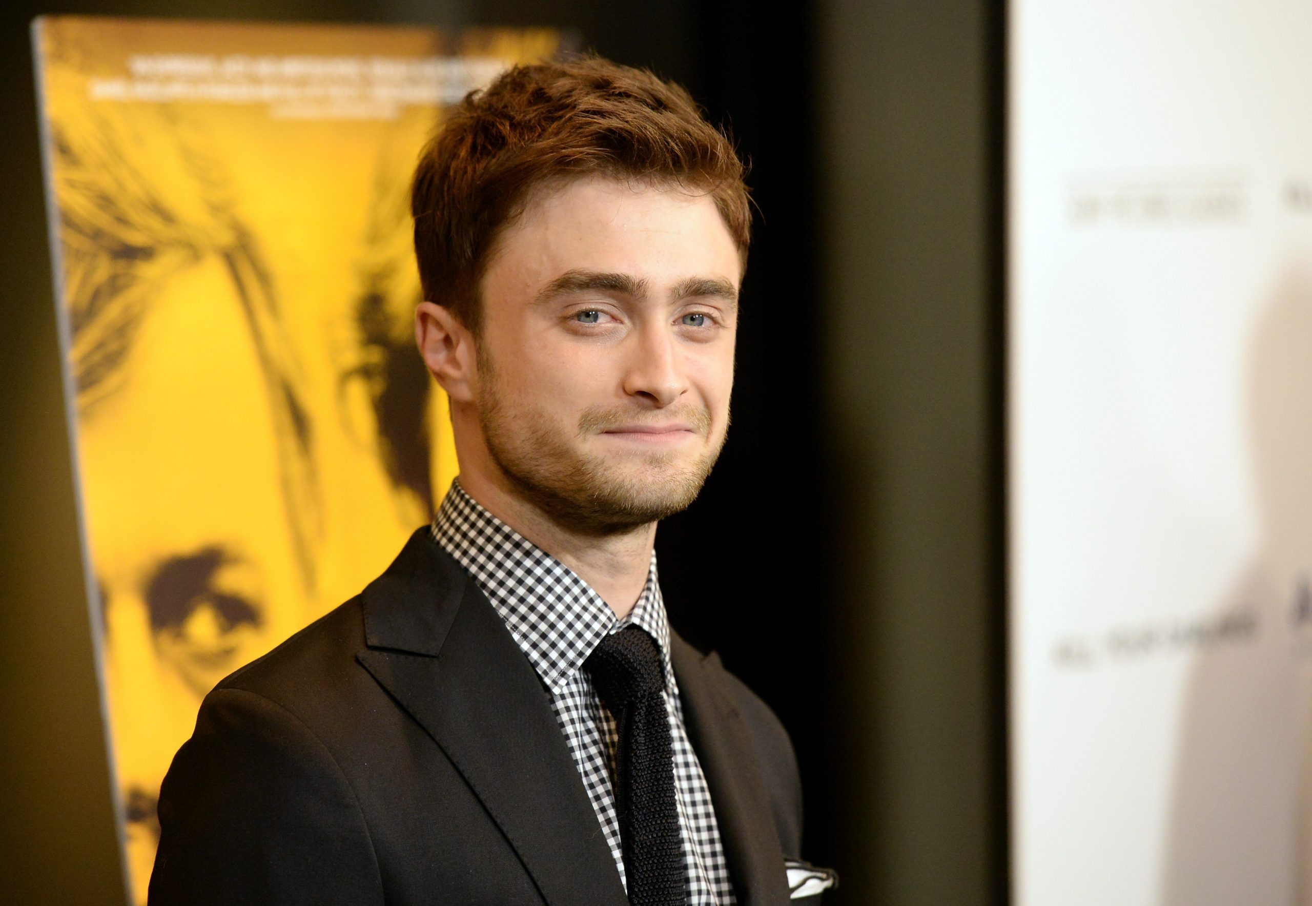 Rare appearance: Daniel Radcliffe appears at the Emmy Awards
