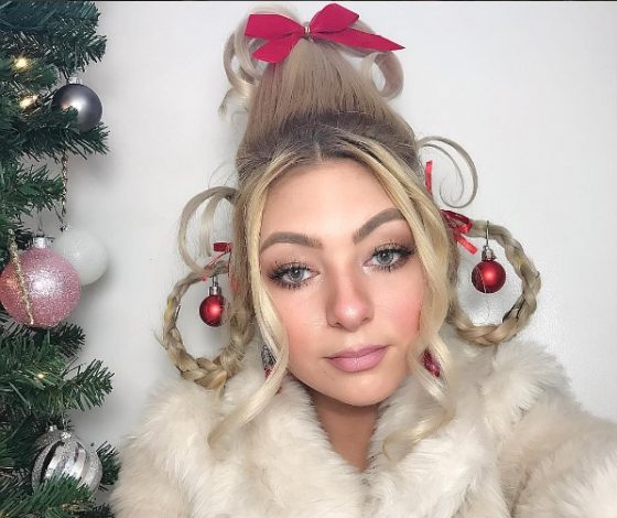 Голова вместо елки и другие забавные прически на новый год. Осторожно – только для смелых!