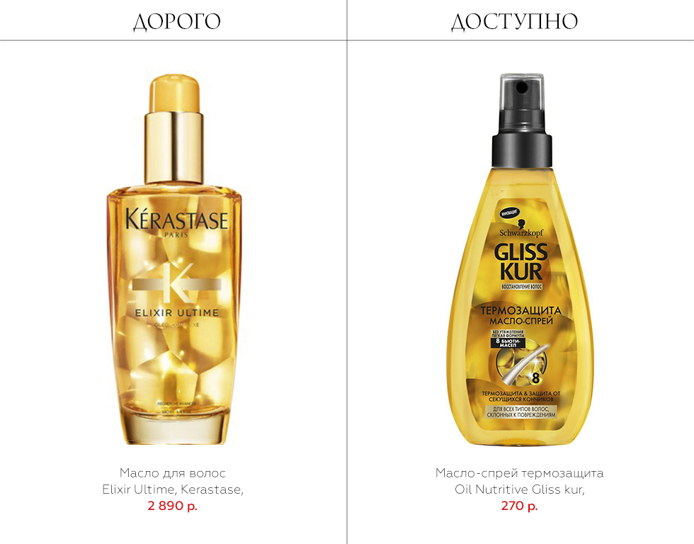 масло для волос