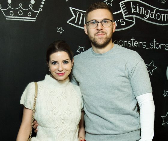 Галина Юдашкина, Алина Топалова и Ксения Соловьева на открытии проекта Moonsters. Bespoke for kids