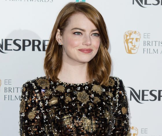 Эмма Стоун, Эми Адамс, Эндрю Гарфилд, Том Форд и Элли Бамбер на pre-party BAFTA