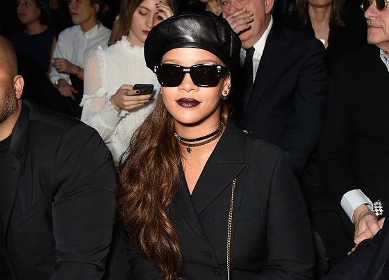 Рианна, Кейт Мосс, Карли Клосс и Елена Перминова на показе Christian Dior