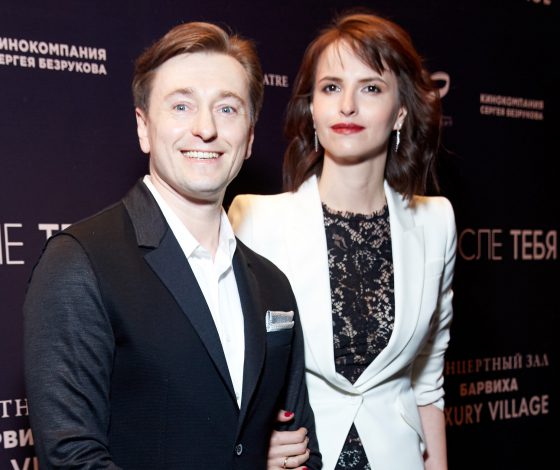 Сергей Безруков и Анна Матисон, Дмитрий Хрусталев на премьере фильма «После тебя»