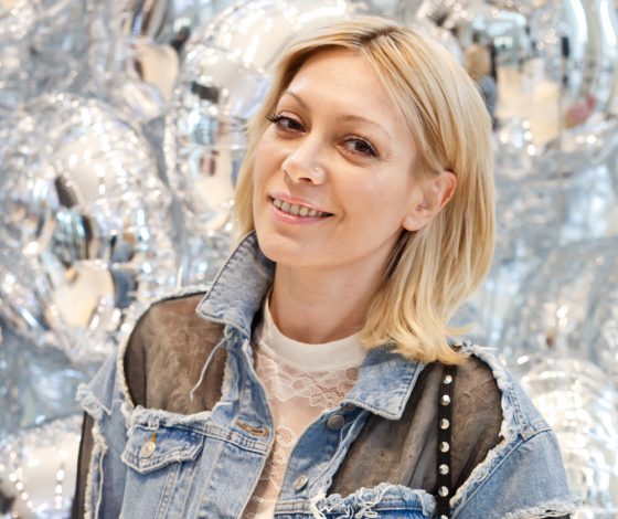 Елена Летучая, Аврора и Юлианна Караулова на презентации специальной коллекции Portal для Универмага «Цветной»