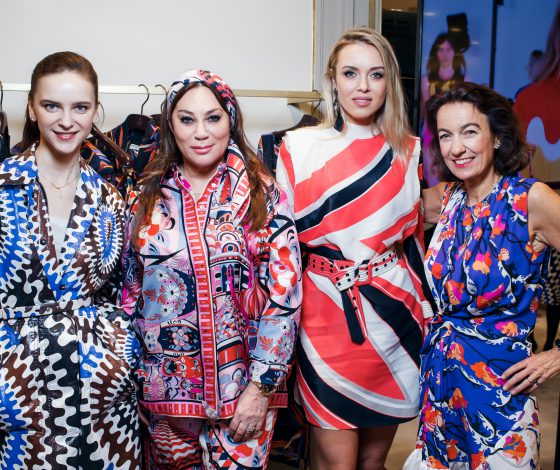 Лаудомия Пуччи и Алла Вербер собрали светских девушек на ужине в честь новой коллекции Emilio Pucci