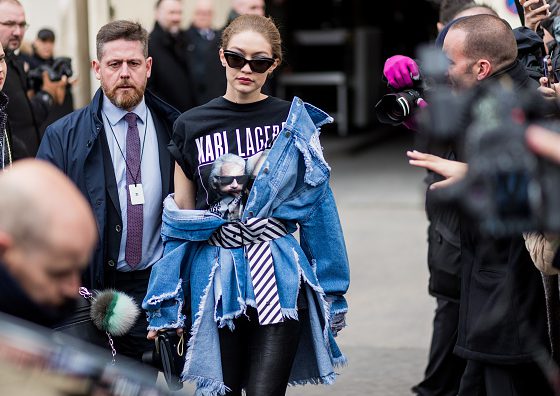 Как носить легинсы? Уроки стиля от Джиджи Хадид