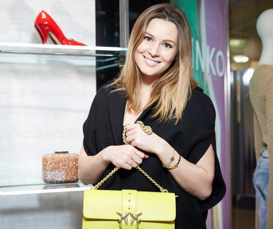 Мария Кожевникова, Айза, Анна Цуканова-Котт, Юлианна Караулова и Аврора на вечеринке Pinko в «Атриуме»