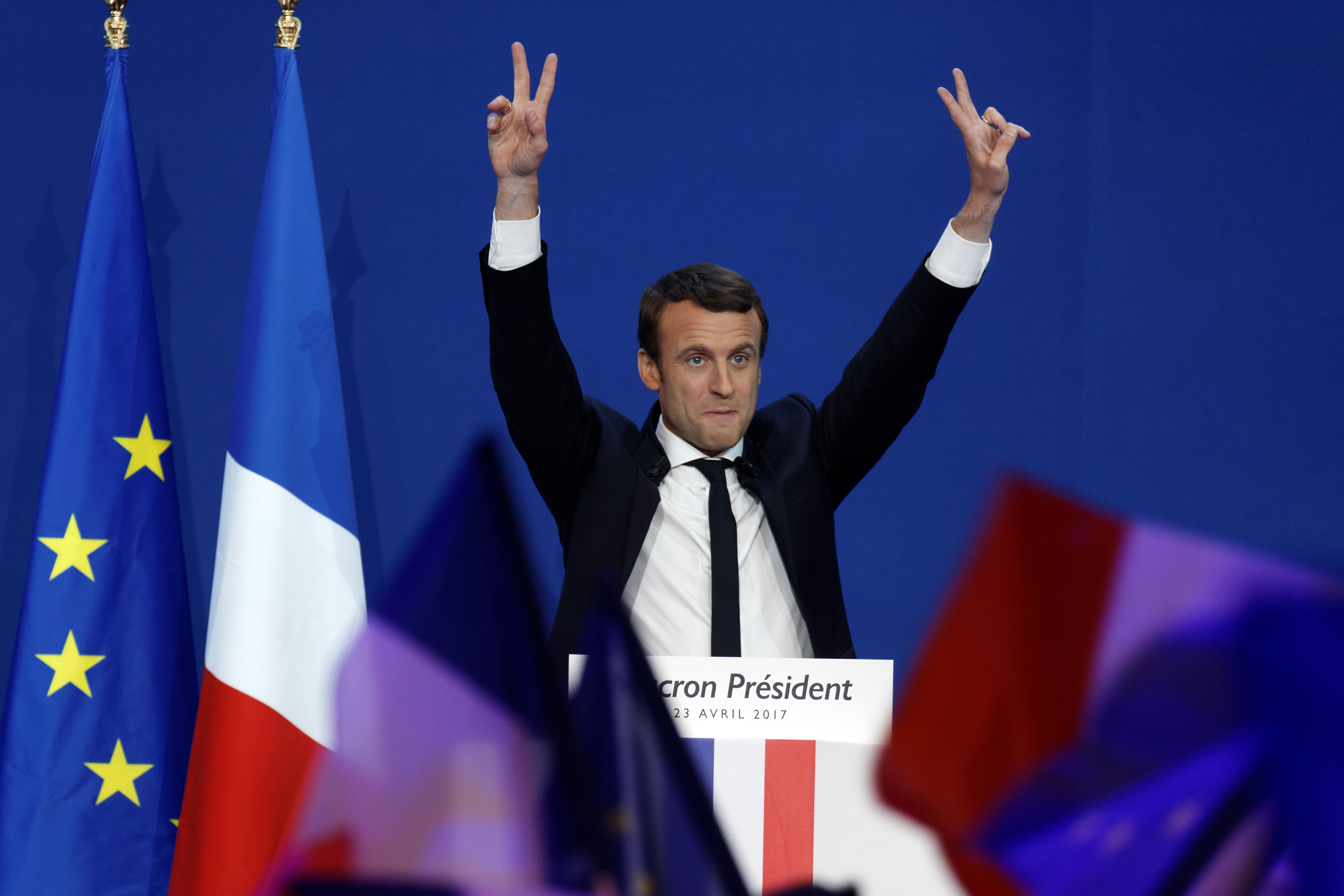 Президент Франции Макрон 2022